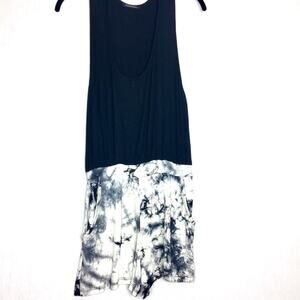 Cherish Black Marble Sleeveless Romper Size Medium